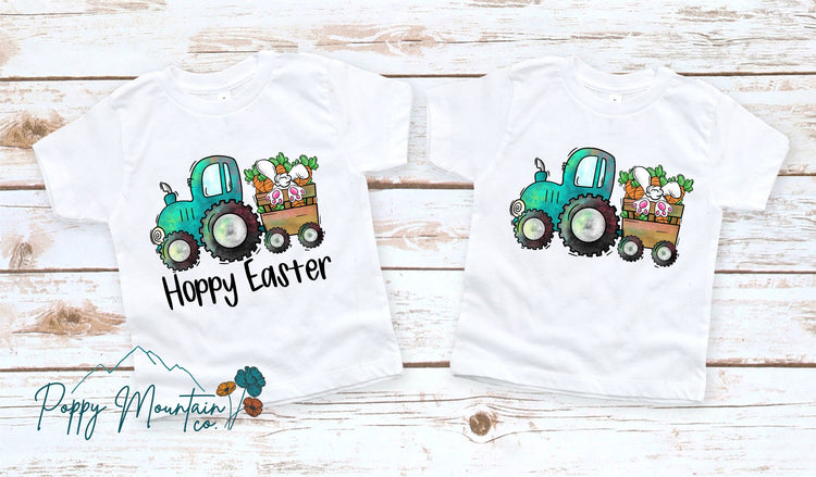 KIDS Easter Tractor Tee