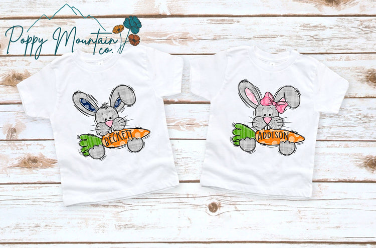 KIDS Custom Easter Bunny Tee