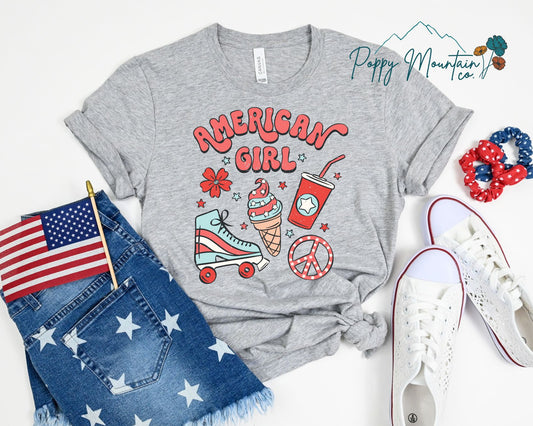 Retro American Girl Tee