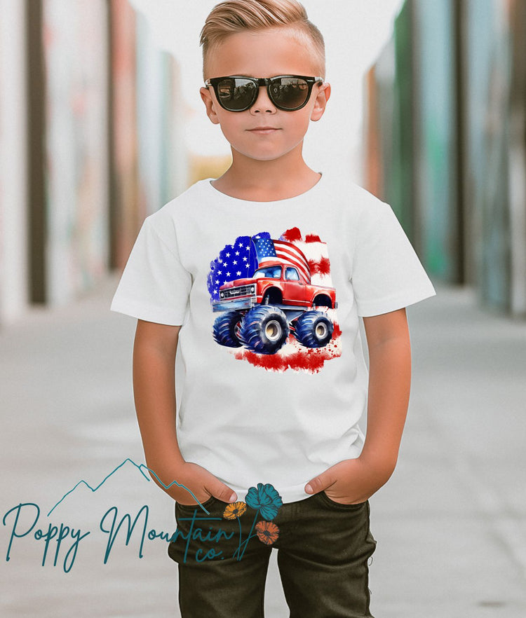 KIDS American Monster Truck Tee