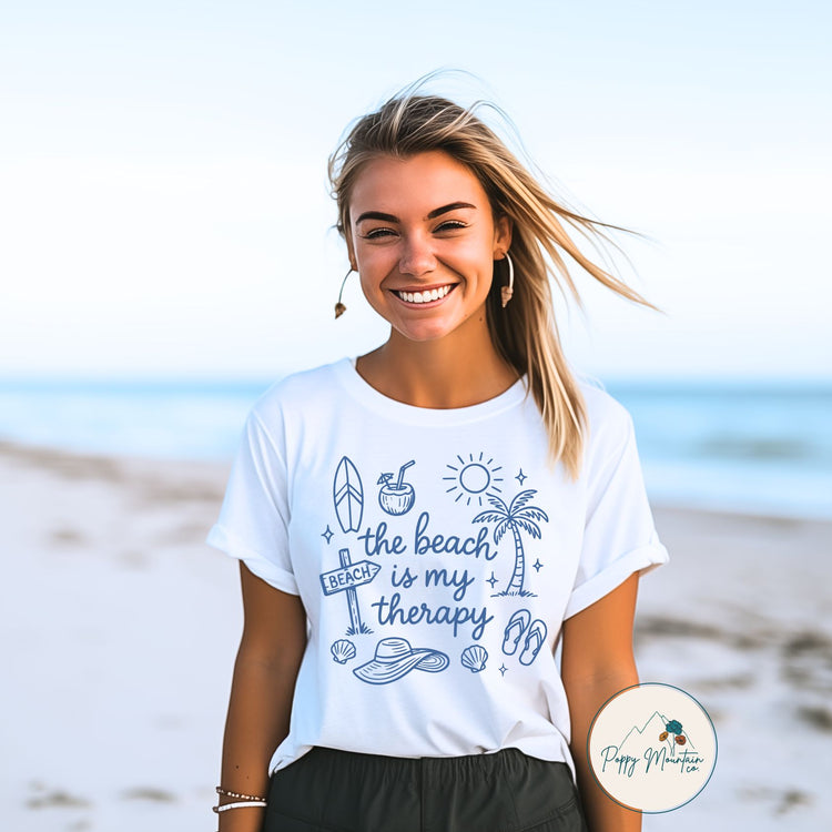 The Beach is My Therapy Tee