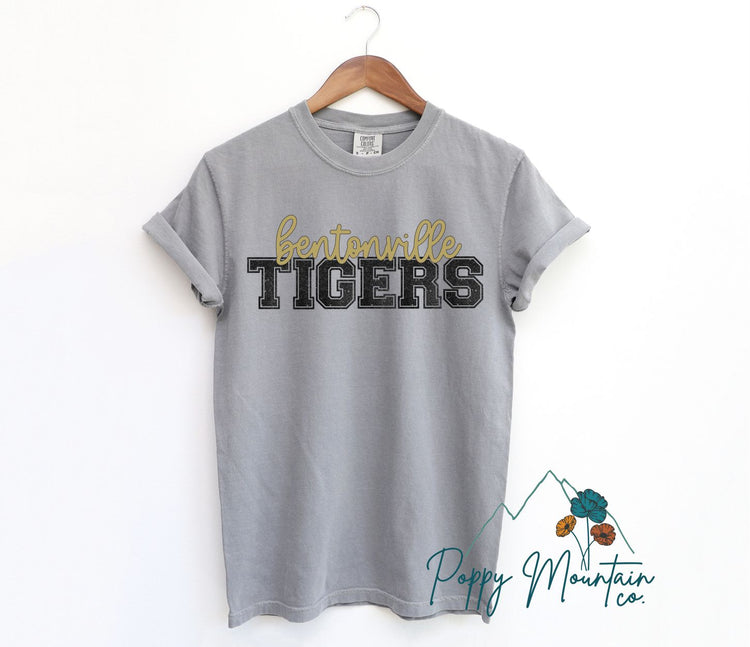 Faux Glitter Bentonville Tigers Tee