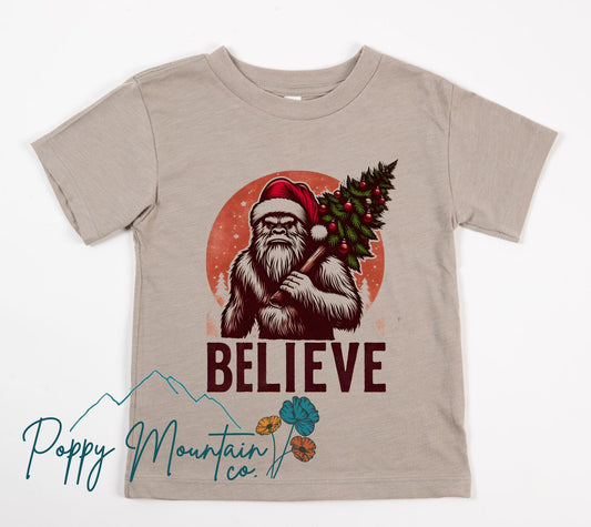 KIDS Bigfoot Believe Tee