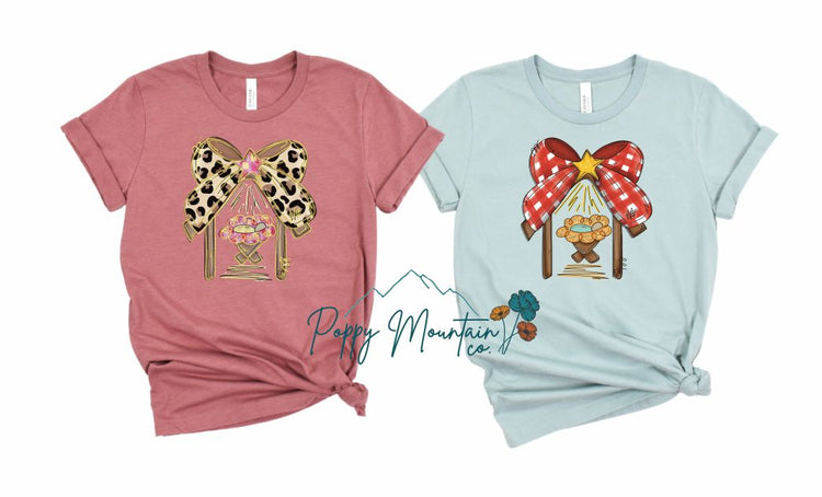 Bow Nativity Tee