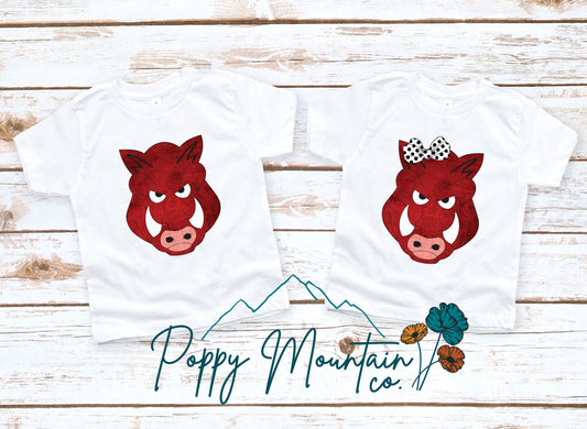 KIDS Hand-Drawn Hogs Boy/Girl Tee