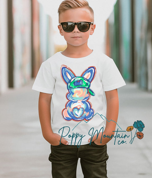 KIDS Brushstroke Bunny Hat Tee