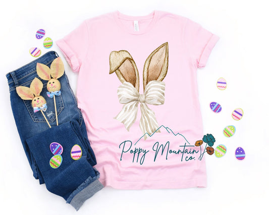 KIDS Bunny Ears Bow Tee