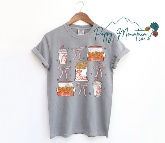 Chick Fil A Bows Collage Tee