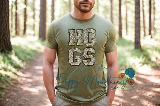 Camo HOGS Tee