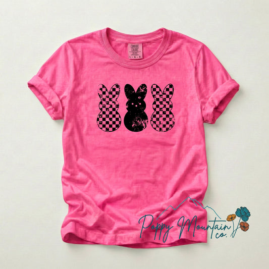 Checkered Grunge Peeps Tee
