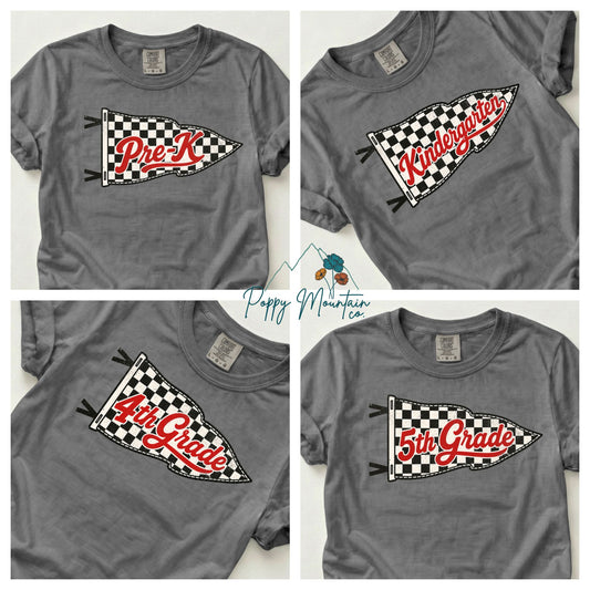 KIDS Checkered Pennant Grade Tee