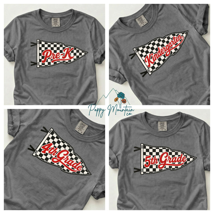 Checkered Pennant Grade Tee