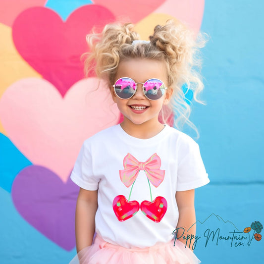 KIDS Cherry Bow Tee