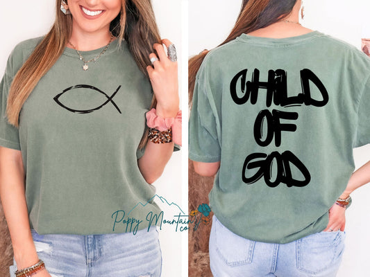 Child of God Fish Tee