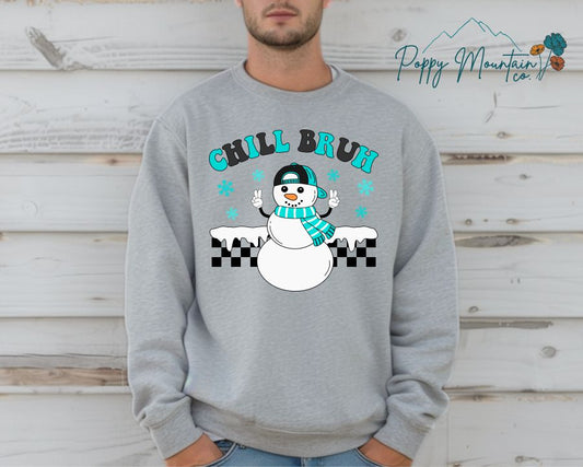 Chill Bruh Snowman Tee