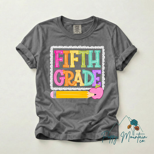 KIDS Colorful Pencil Grade Tee