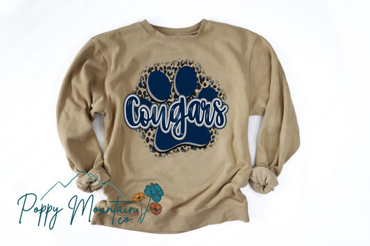 Cougars Paw Print Tee