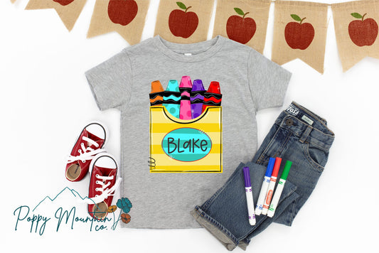 KIDS Custom Crayons Tee