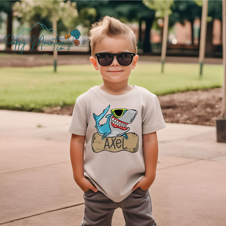 KIDS Custom Shark Tee