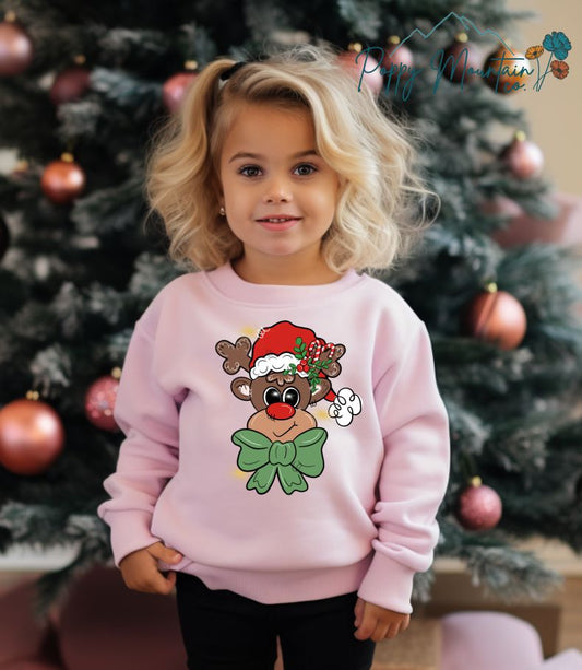 KIDS Cutesy Rudolph Tee