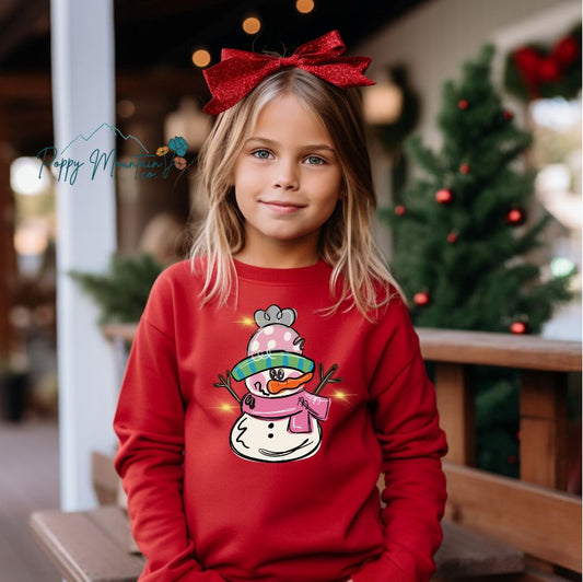 KIDS Cutesy Snowman Tee