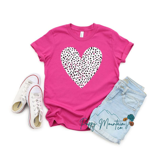 KIDS Dalmation Heart Tee