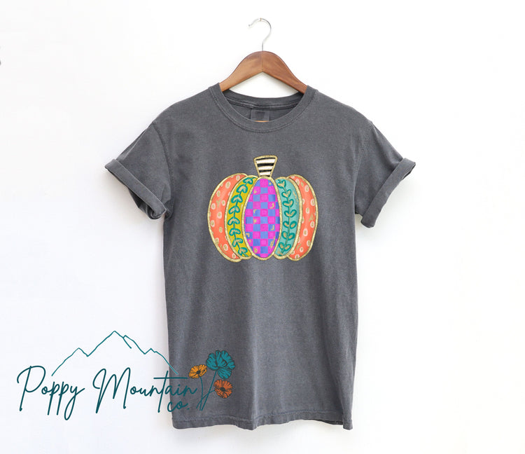 Fancy Glitter Pumpkin Tee