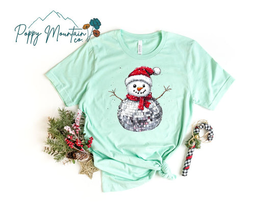 Disco Snowman Tee