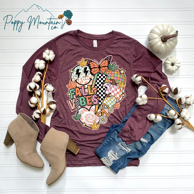 Fall Vibes Collage Tee