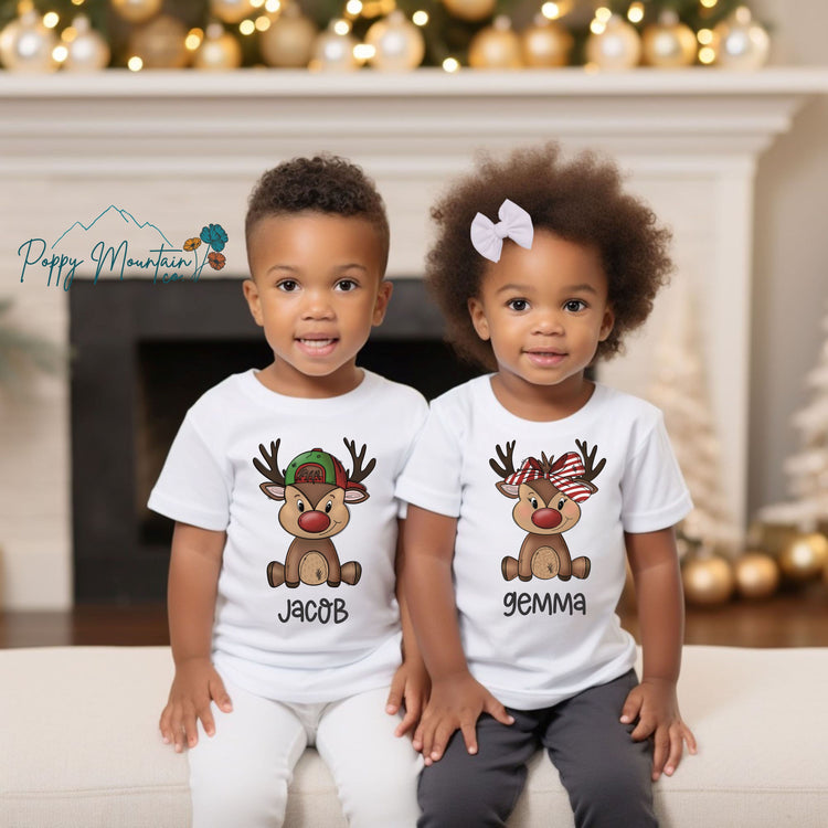 KIDS Chunky Reindeer Boy/Girl Tee