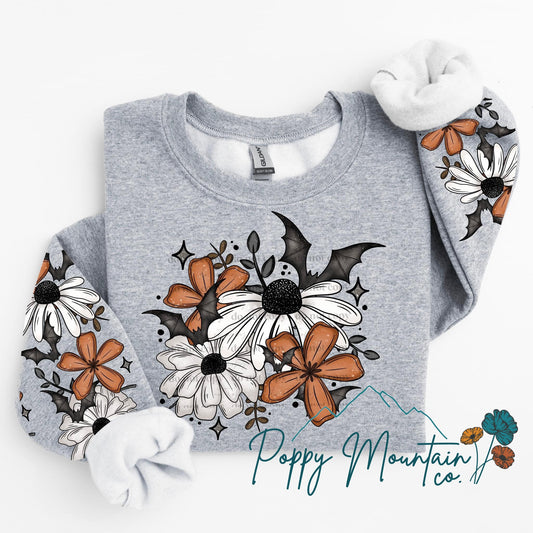 Batty Orange Wildflowers Tee