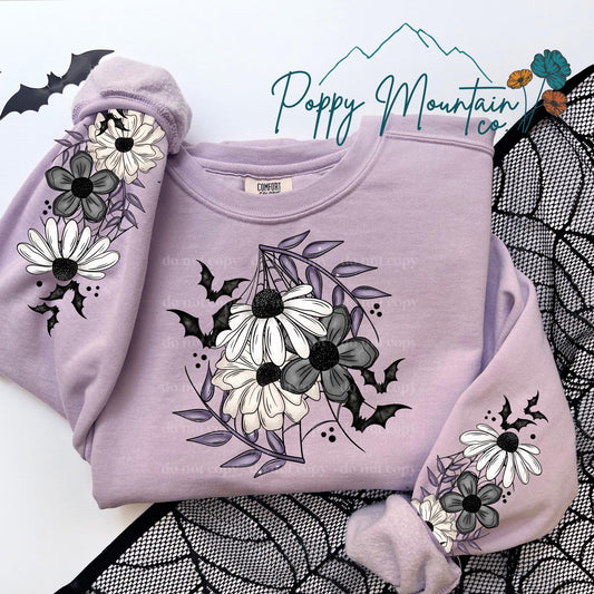 Batty White Wildflowers Tee