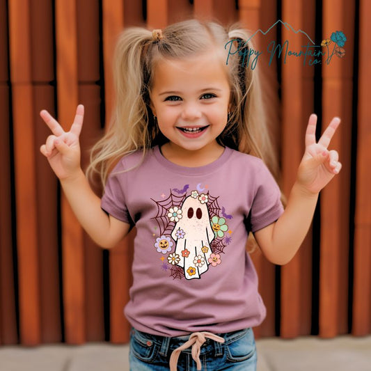 KIDS Floral Ghost Tee