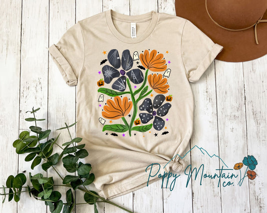 Halloween Flowers Tee