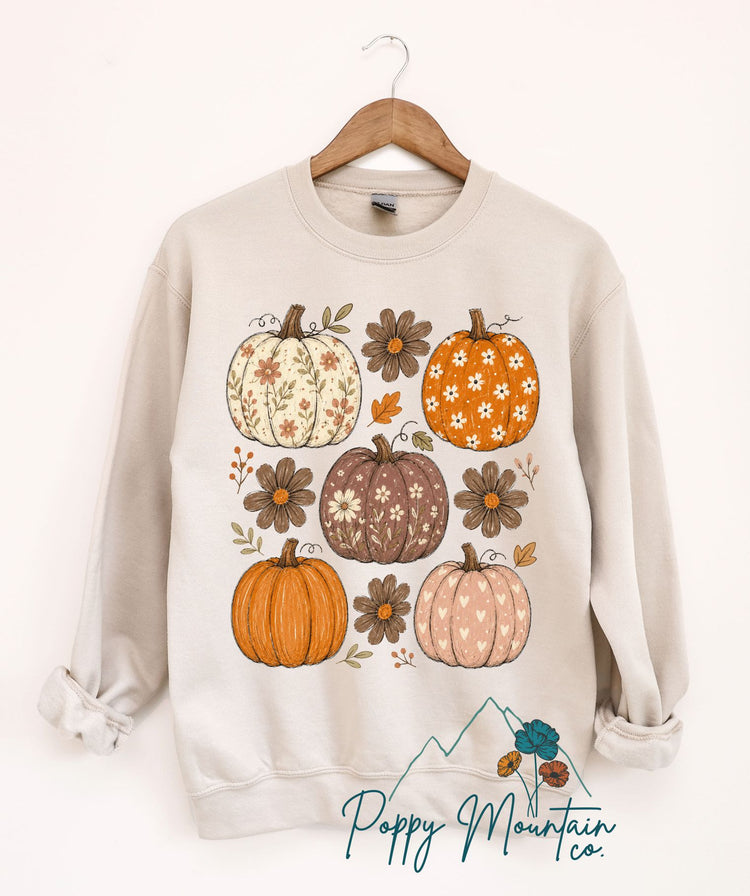 Floral Pumpkin Collage Tee