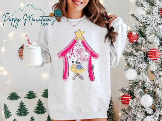 Pink Nativity Tee