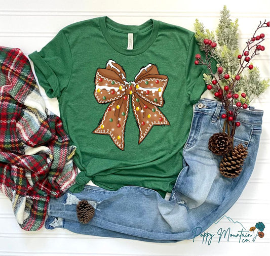 Gingerbread Bow Tee