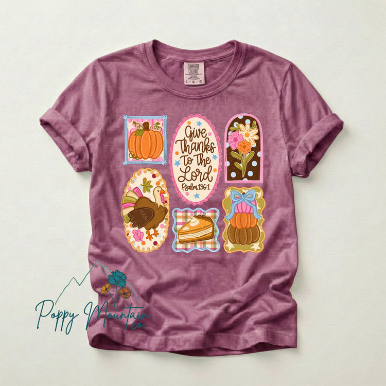 Give Thanks to the Lord Frames Collage Tee