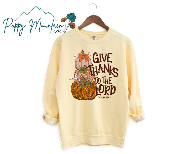 Give Thanks to the Lord Pumpkins Tee