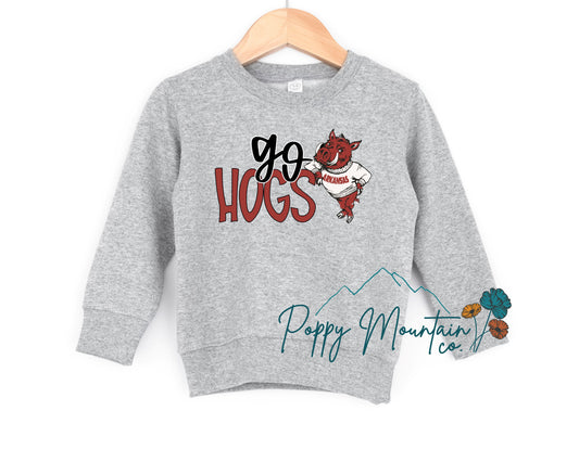 KIDS Go Hogs Mascot Tee