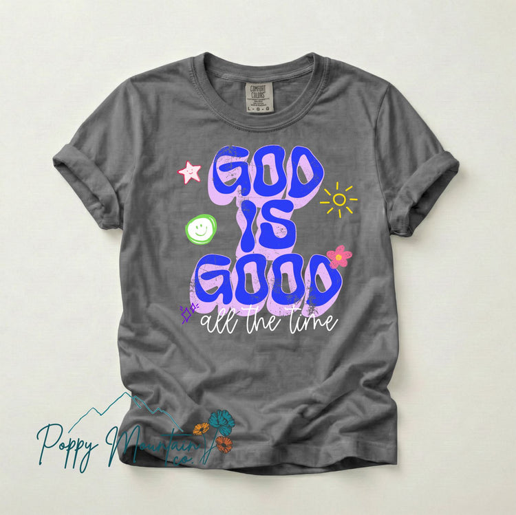 KIDS Groovy God is Good All the Time Tee