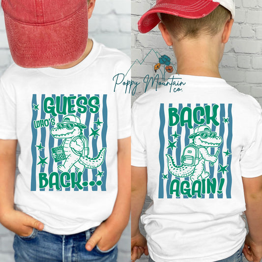 KIDS Guess Who's Back Gator Tee