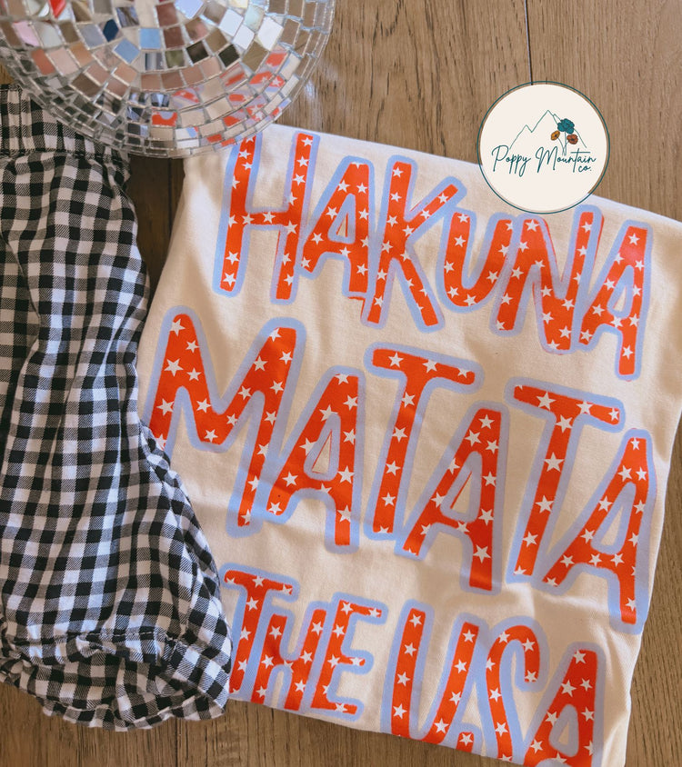 KIDS Hakuna Matata in the USA Tee