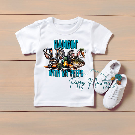 KIDS Hangin' With My Peeps Hunting Tee