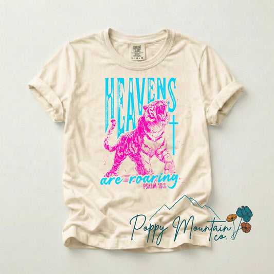 Heavens Are Roaring Tiger Tee