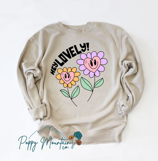 Hey Lovely Flowers Tee