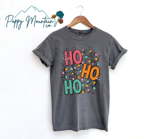 HoHoHo Christmas Lights Tee