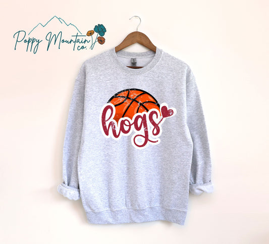 Hogs Basketball Tee