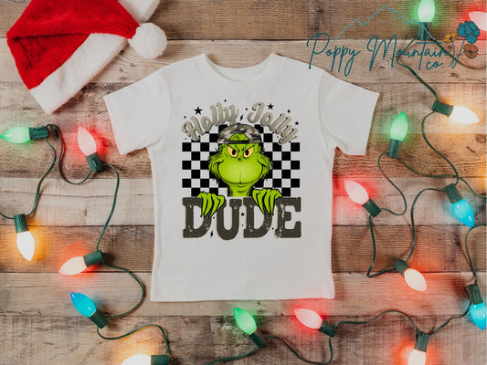 KIDS Holly Jolly Green Dude Tee