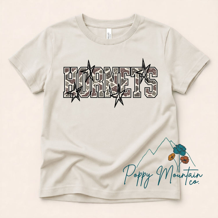 Hornets Camo Stars Tee